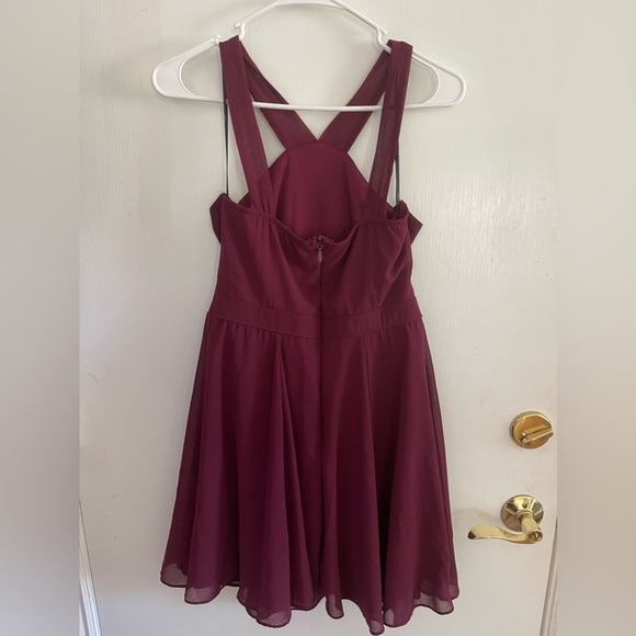Lulu’s Cross Chest Mini Dress - Picture 2 of 3